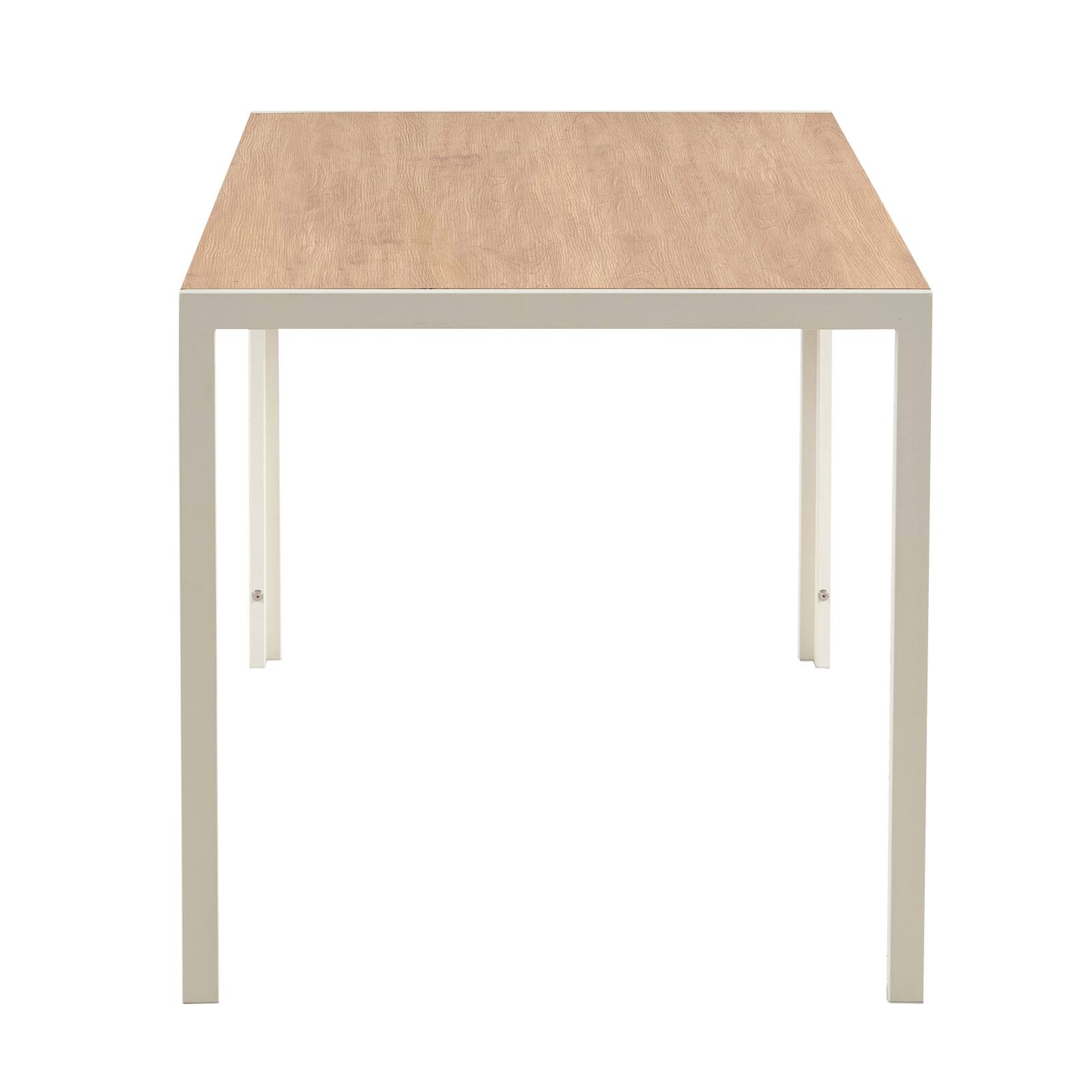 Tavolo da pranzo 140 x 80 x 76,5 cm in MDF con finitura melaminica