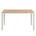 Tavolo da pranzo 140 x 80 x 76,5 cm in MDF con finitura melaminica