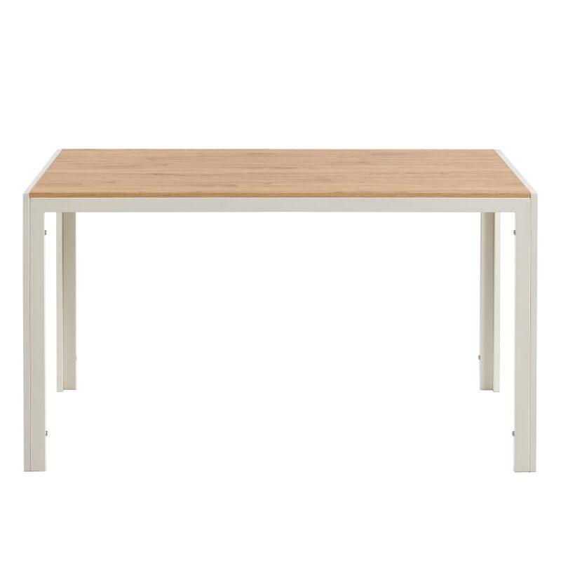 Tavolo da pranzo 140 x 80 x 76,5 cm in MDF con finitura melaminica