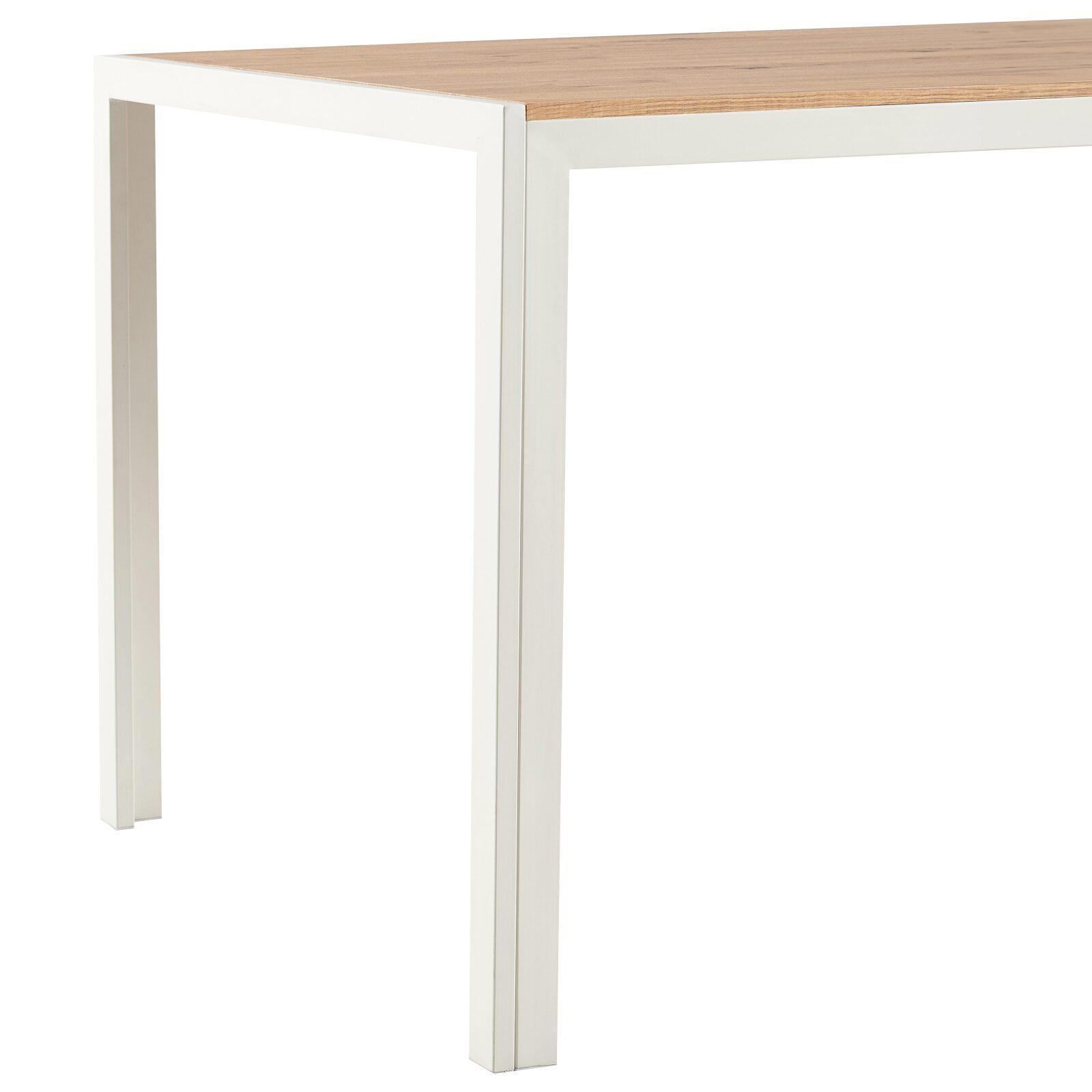 Tavolo da pranzo 140 x 80 x 76,5 cm in MDF con finitura melaminica