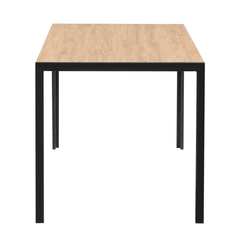 Tavolo da pranzo 140 x 80 x 76,5 cm in MDF con finitura melaminica