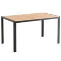 Tavolo da pranzo 140 x 80 x 76,5 cm in MDF con finitura melaminica