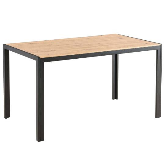 Tavolo da pranzo 140 x 80 x 76,5 cm in MDF con finitura melaminica