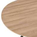 Tavolo da pranzo rotondo Ø 75,5 cm in MDF con lamina di alluminio