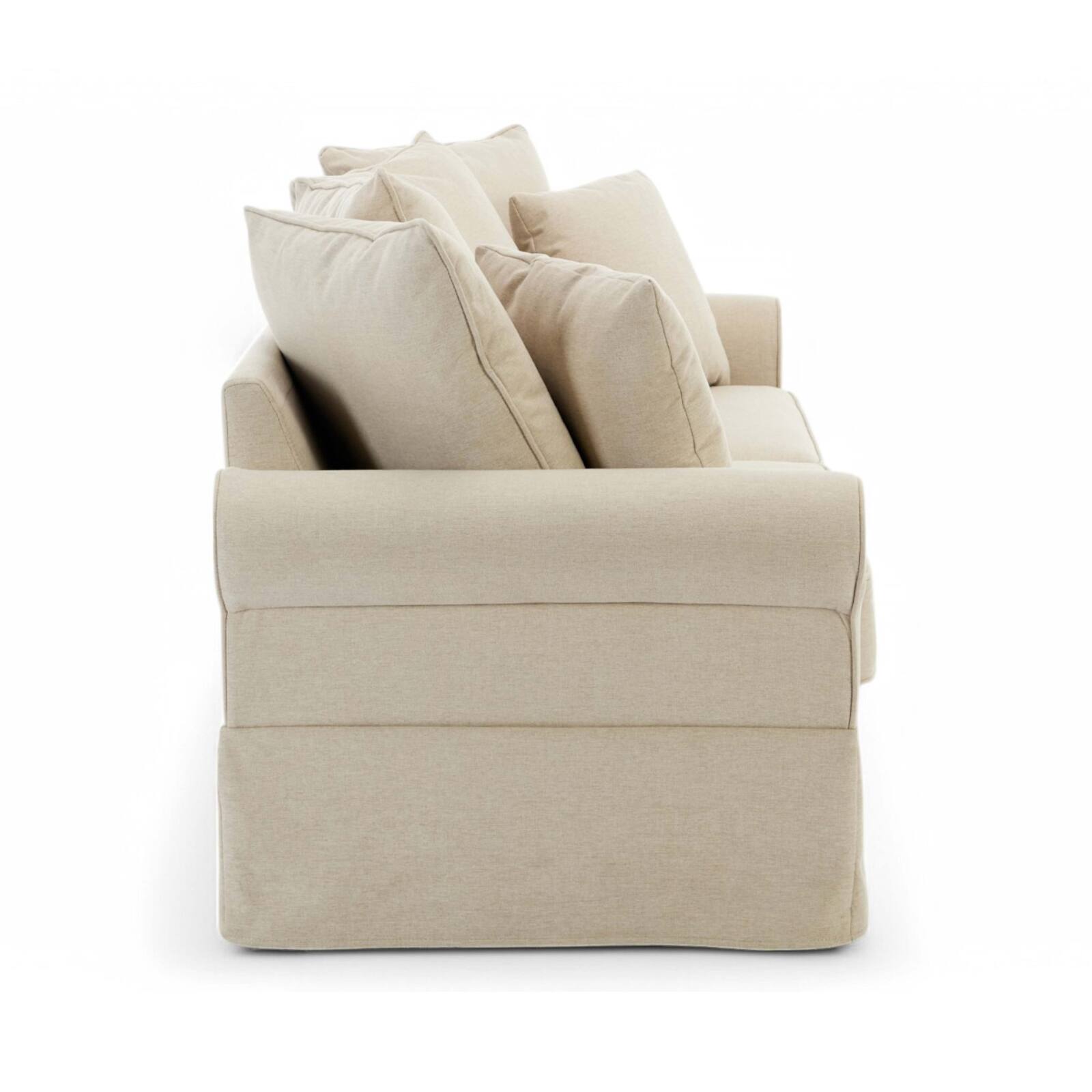 Divano dritto in poliestere a 3 posti