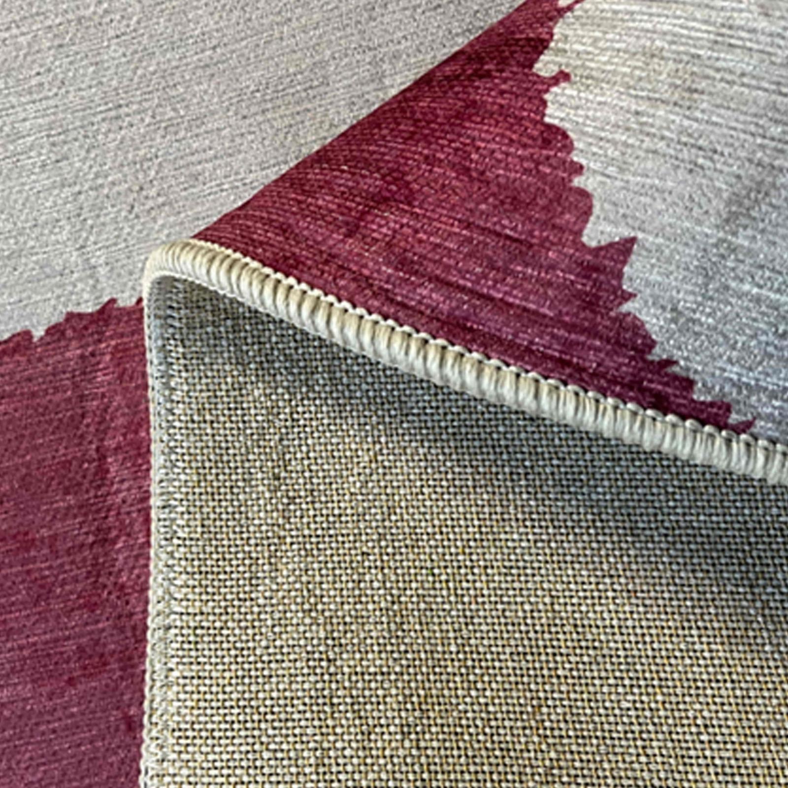 Tappeto rettangolare in ciniglia di poliestere a pelo corto 