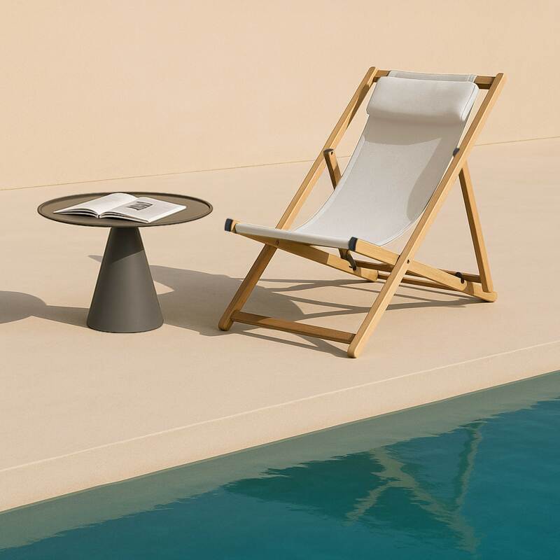 Set di 2 sedie a sdraio in alluminio, inclinabili in 4 posizioni - Lifestyle