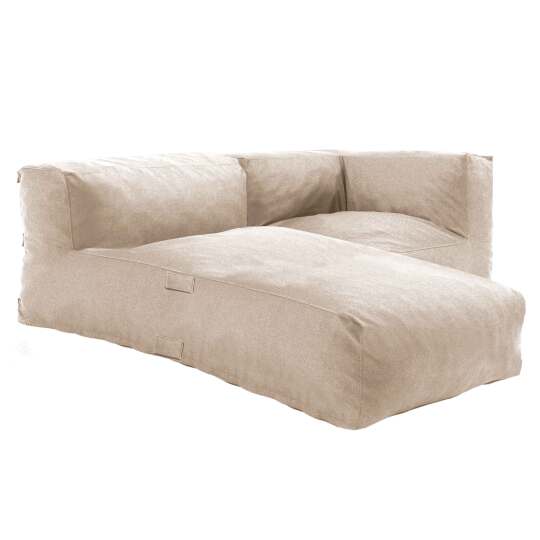 Mobile da giardino componibile con 1 poltrona angolare e 1 chaise longue | Oviala