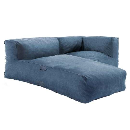 Mobile da giardino componibile con 1 poltrona angolare e 1 chaise longue