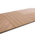 Tavolo da giardino allungabile rettangolare (220/280 x 100 x 76 cm) in alluminio e polywood