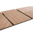 Tavolo da giardino rettangolare allungabile in polywood 220/280 cm con 8 sedie e 2 sedie con braccioli