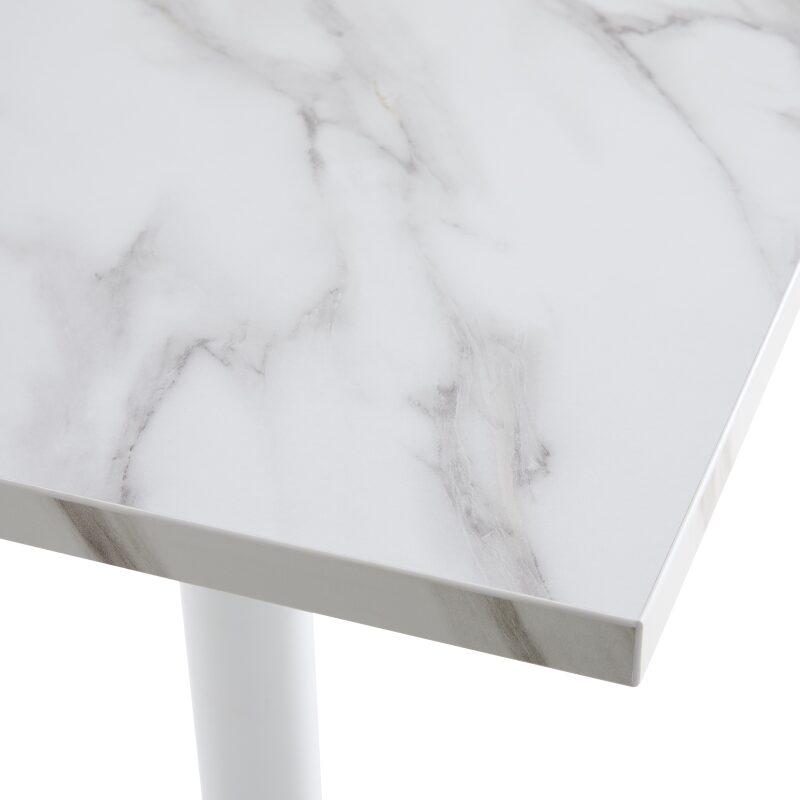 Tavolo da pronzo alto 60 x 60 cm in truciolare con rivestimento melaminico