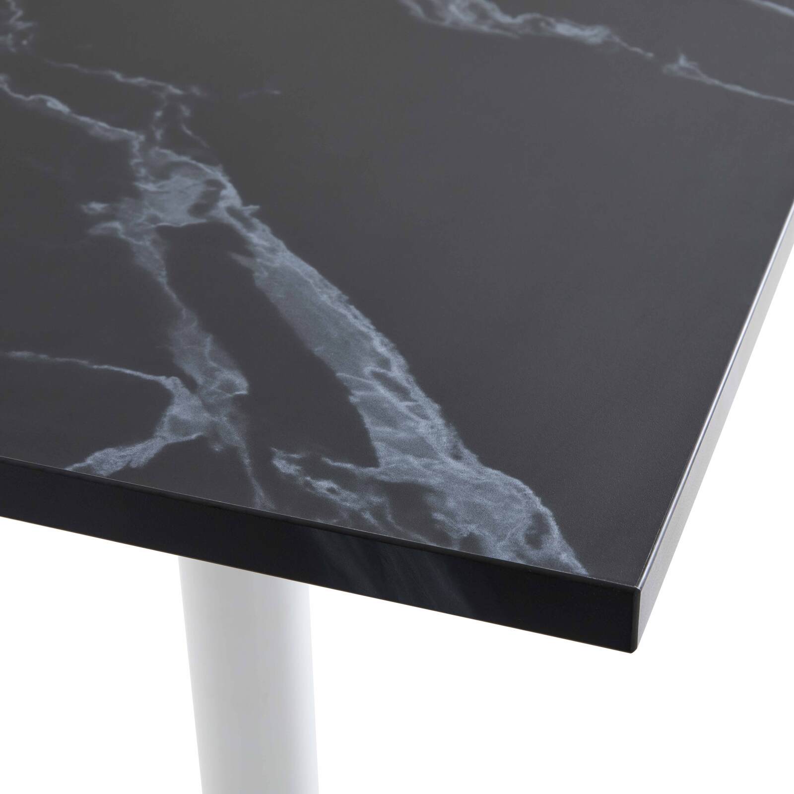 Tavolo da pronzo alto 60 x 60 cm in truciolare con rivestimento melaminico