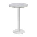 Tavolo da pronzo alto rotondo Ø60 cm in truciolare con rivestimento melaminico