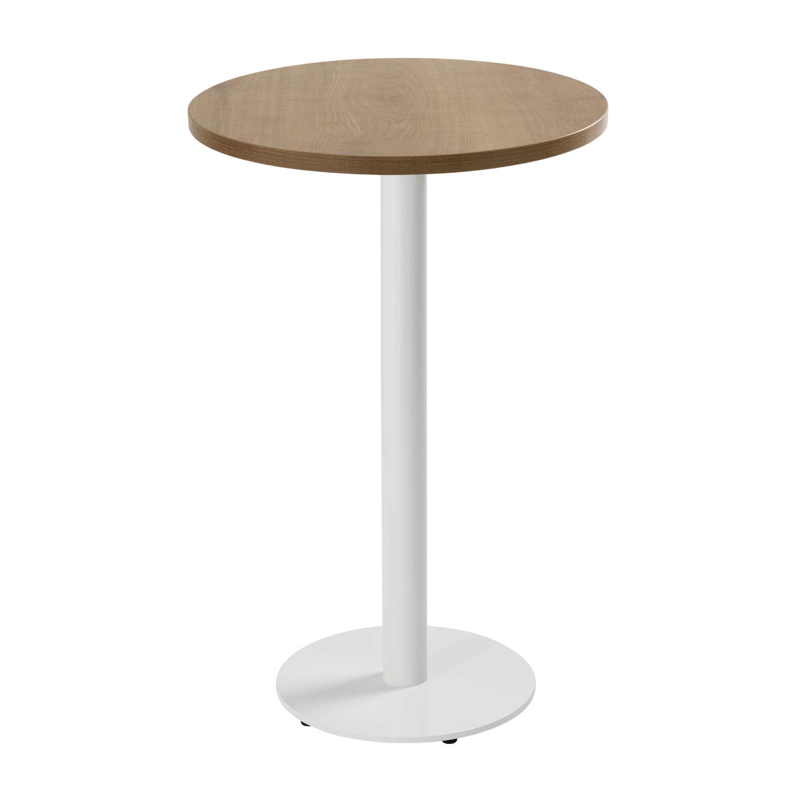 Tavolo da pronzo alto rotondo Ø60 cm in truciolare con rivestimento melaminico