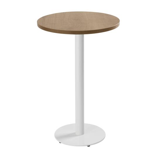 Tavolo da pronzo alto rotondo Ø60 cm in truciolare con rivestimento melaminico