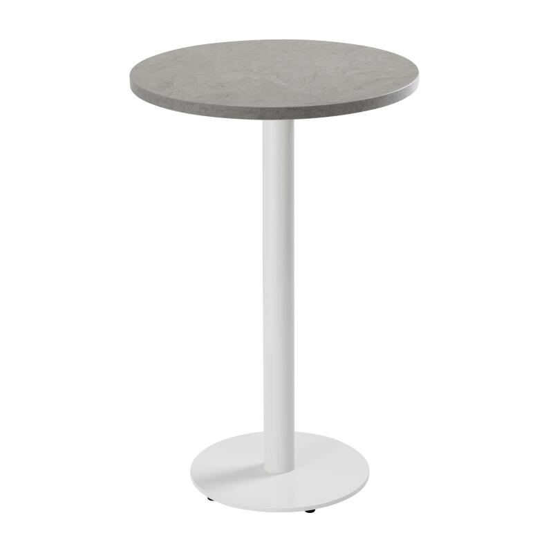Tavolo da pronzo alto rotondo Ø60 cm in truciolare con rivestimento melaminico