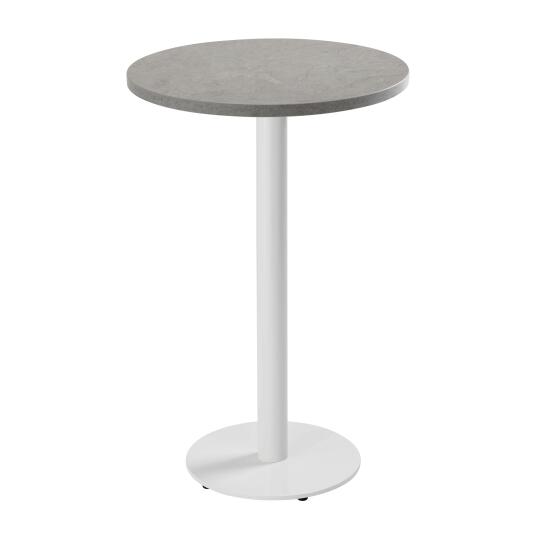Tavolo da pronzo alto rotondo Ø60 cm in truciolare con rivestimento melaminico
