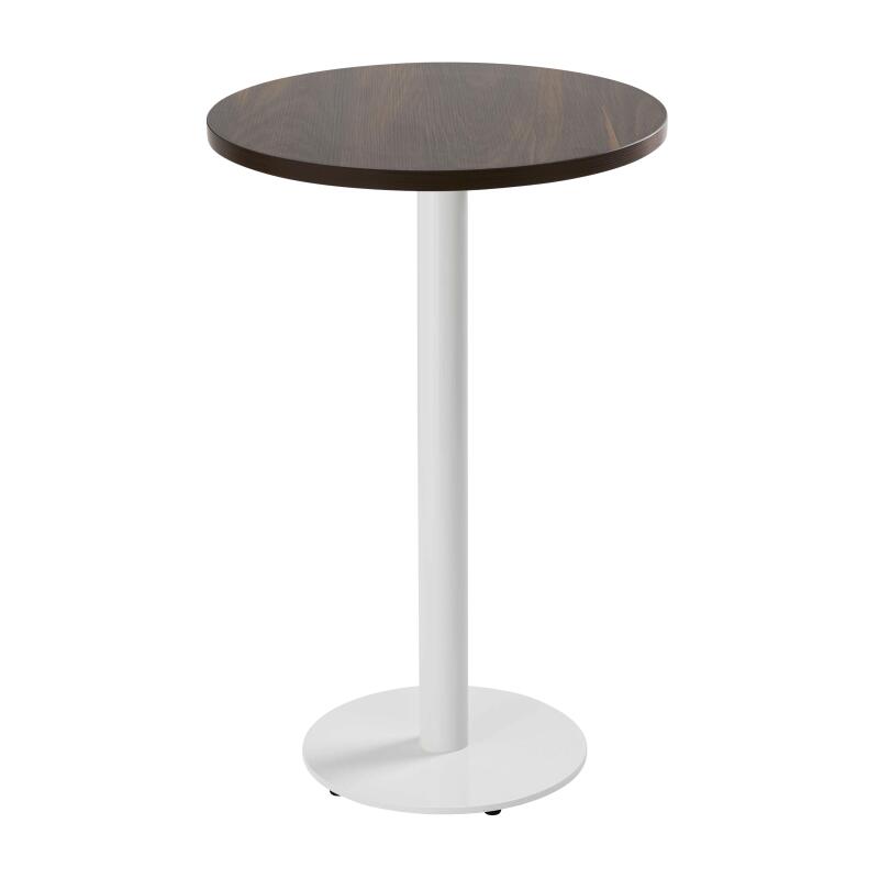 Tavolo da pronzo alto rotondo Ø60 cm in truciolare con rivestimento melaminico