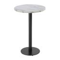 Tavolo da pronzo alto rotondo Ø60 cm in truciolare con rivestimento melaminico