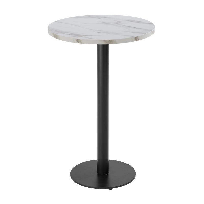 Tavolo da pronzo alto rotondo Ø60 cm in truciolare con rivestimento melaminico