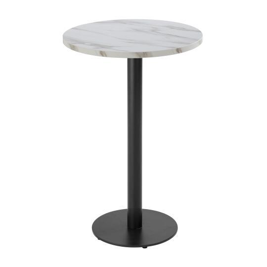 Tavolo da pronzo alto rotondo Ø60 cm in truciolare con rivestimento melaminico