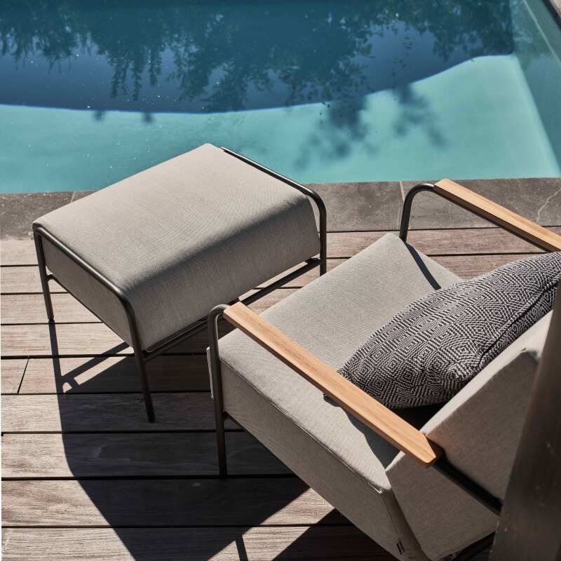 Salotto da giardino a 4 posti in teak 100% FSC®