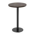 Tavolo da pronzo alto rotondo Ø60 cm in truciolare con rivestimento melaminico