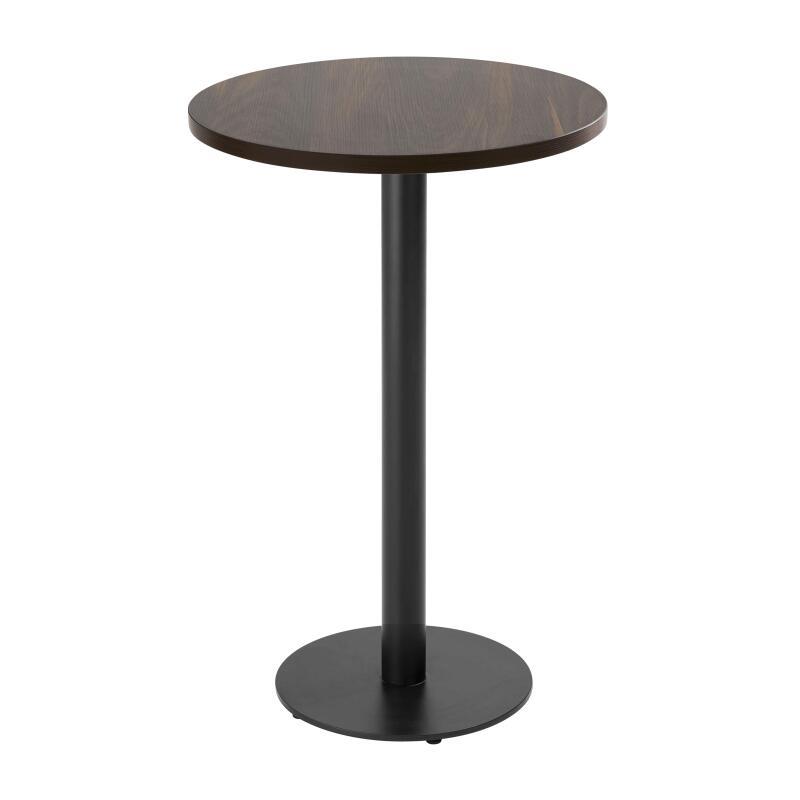 Tavolo da pronzo alto rotondo Ø60 cm in truciolare con rivestimento melaminico
