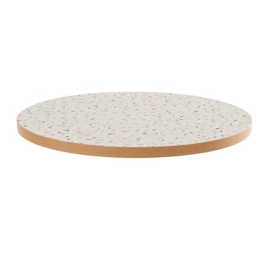 Piano tavolo rotondo in truciolare con rivestimento melaminico ⌀60 cm