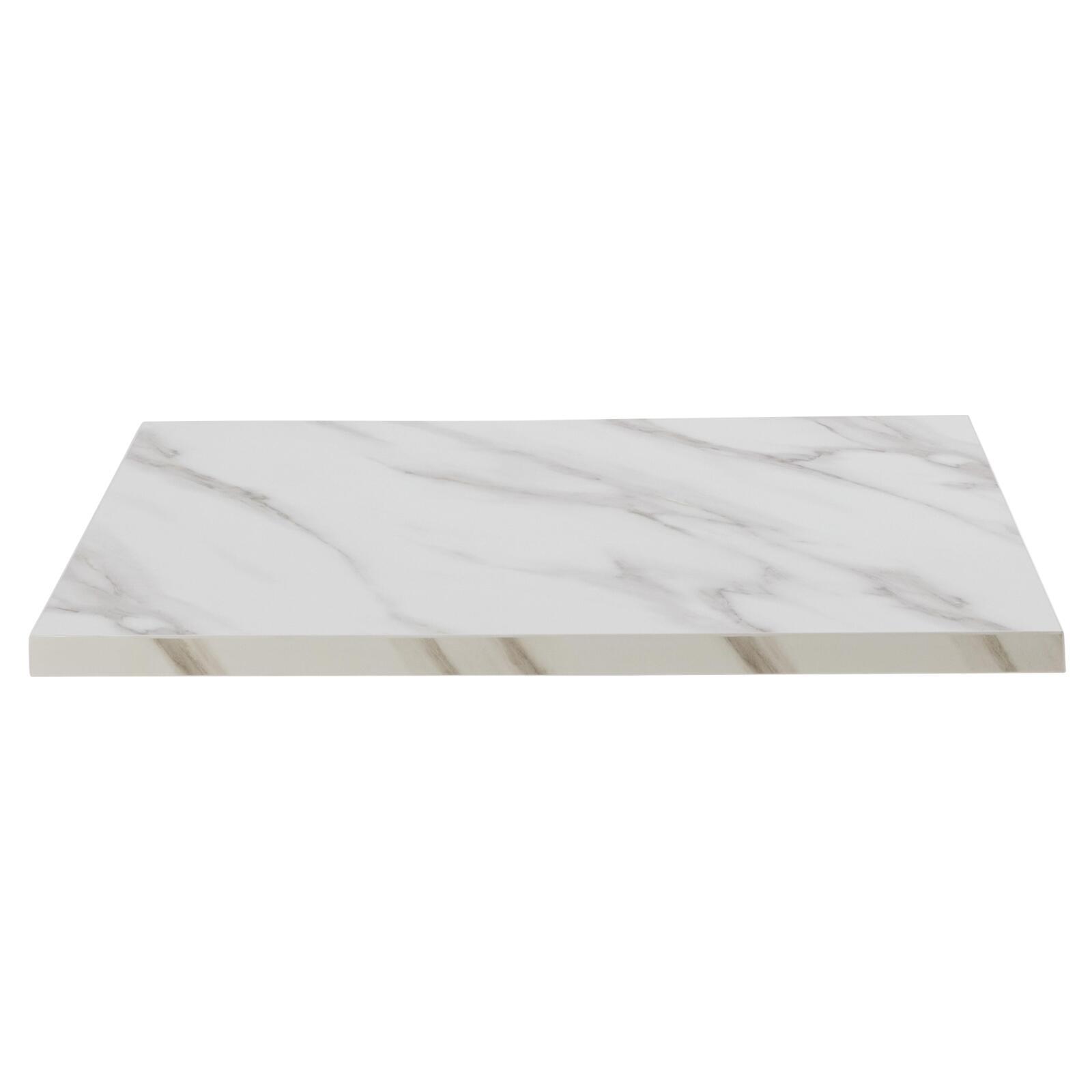 Piano tavolo quadrato in truciolare con rivestimento melaminico 60 x 60 cm