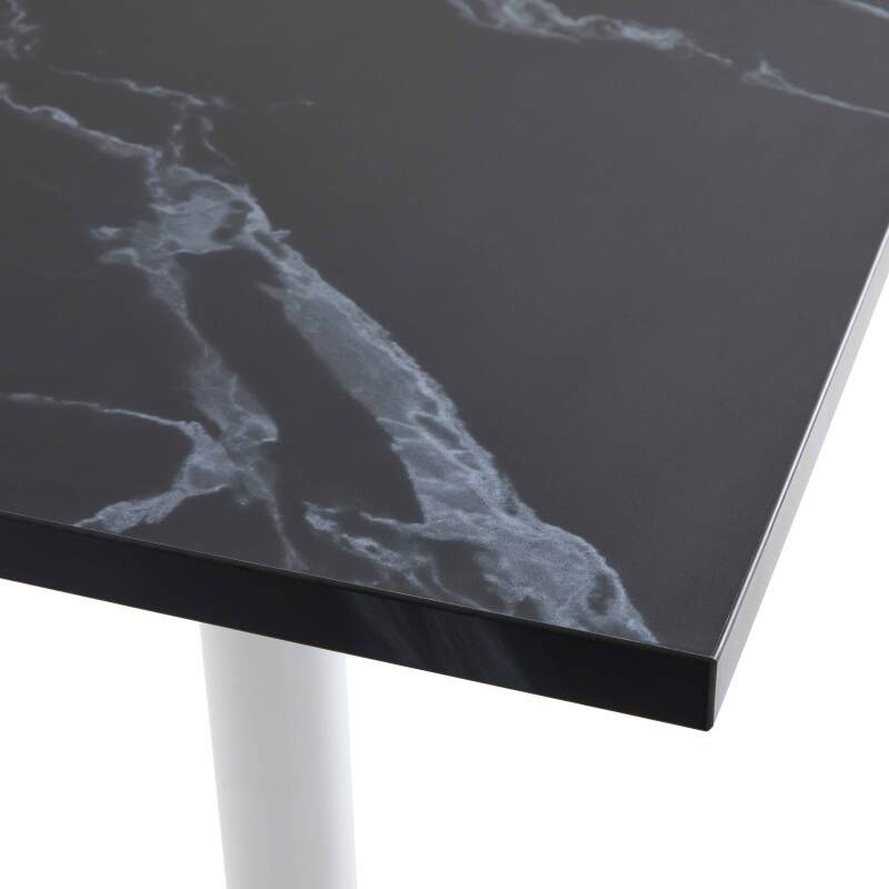 Piano tavolo quadrato in truciolare con rivestimento melaminico 60 x 60 cm (3/6)