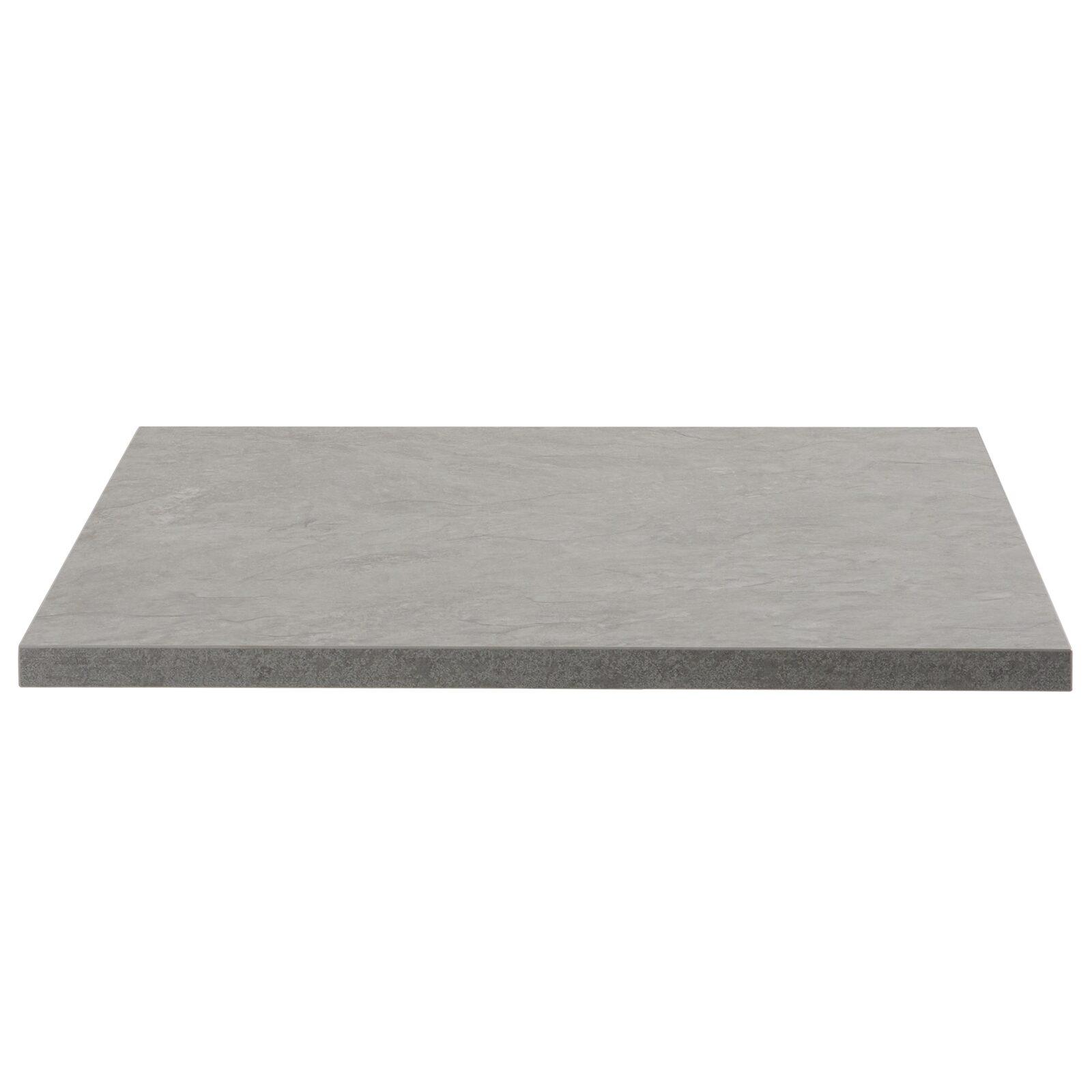 Piano tavolo quadrato in truciolare con rivestimento melaminico 60 x 60 cm