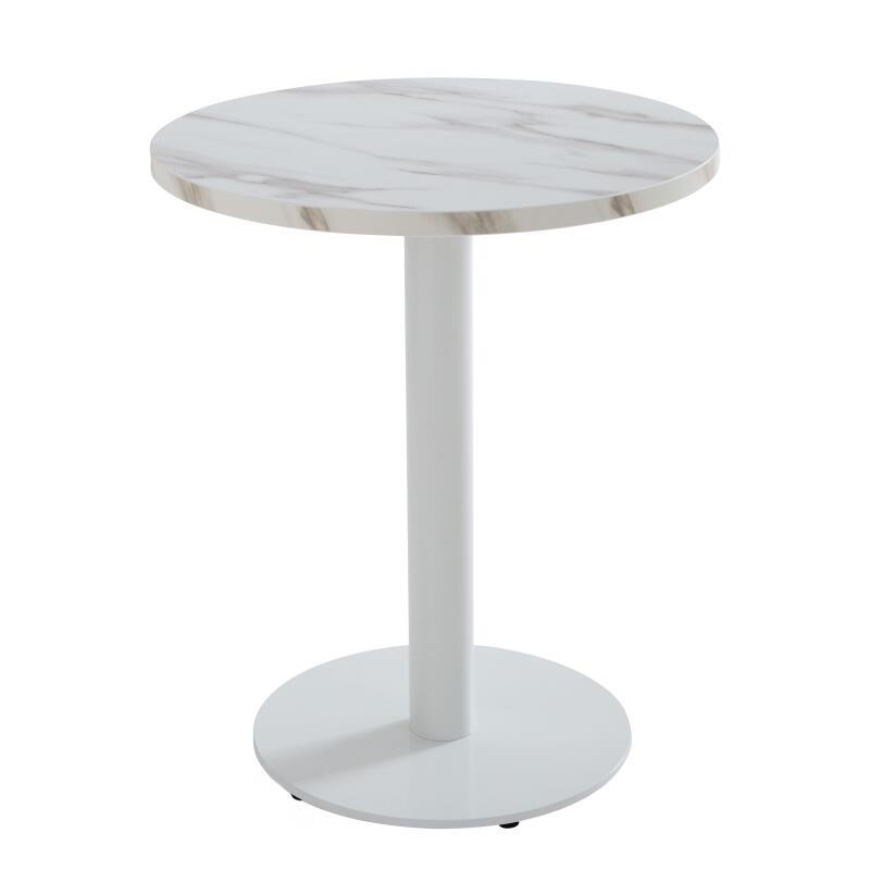 Tavolo da pranzo rotondo Ø 60 cm in truciolare con rivestimento melaminico