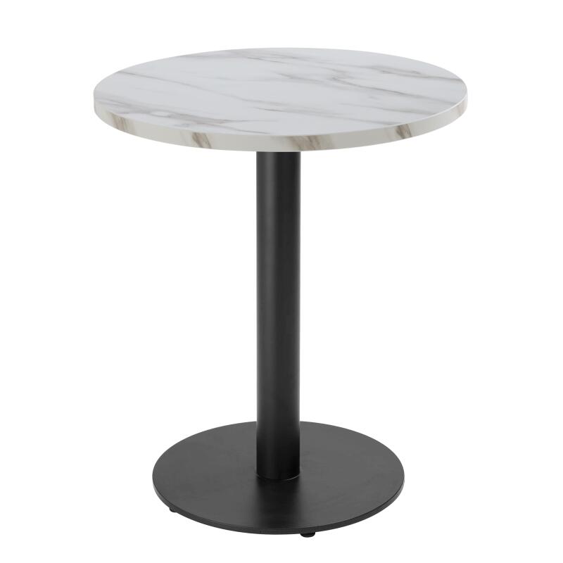 Tavolo da pranzo rotondo Ø 60 cm in truciolare con rivestimento melaminico