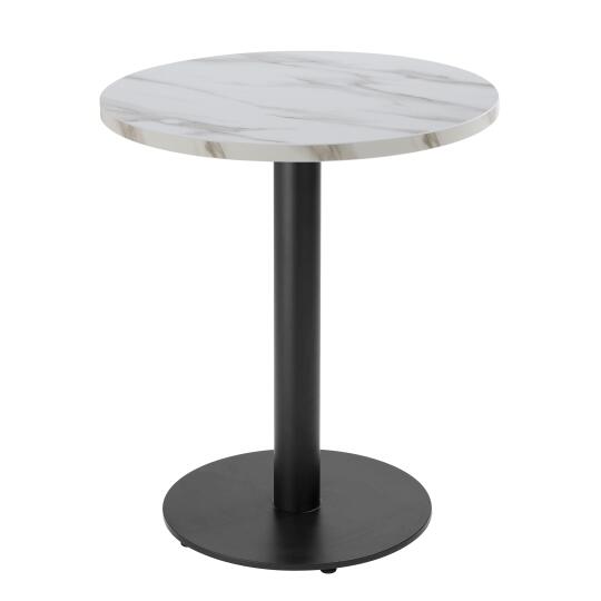 Tavolo da pranzo rotondo Ø 60 cm in truciolare con rivestimento melaminico