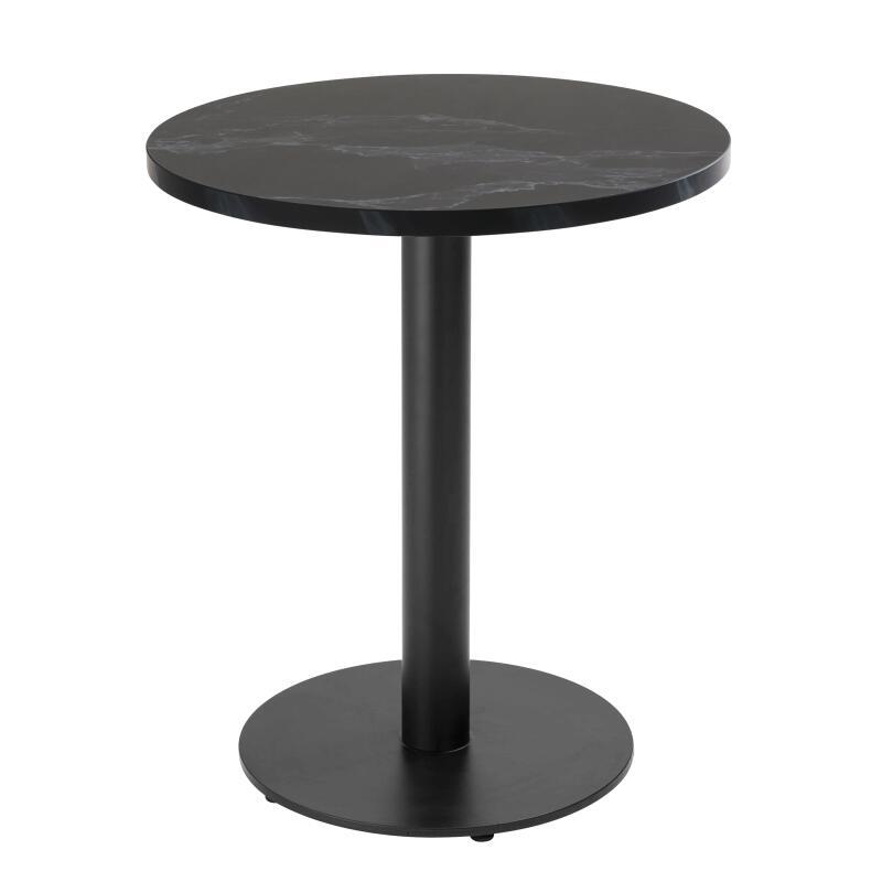Tavolo da pranzo rotondo Ø 60 cm in truciolare con rivestimento melaminico