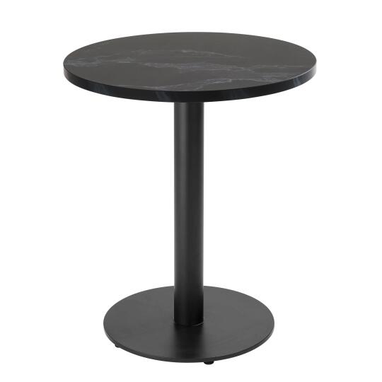 Tavolo da pranzo rotondo Ø 60 cm in truciolare con rivestimento melaminico