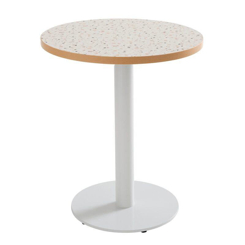 Tavolo da pranzo rotondo Ø 60 cm in truciolare con rivestimento melaminico