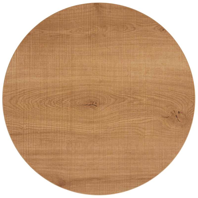 Tavolo da pranzo rotondo Ø 60 cm in truciolare con rivestimento melaminico