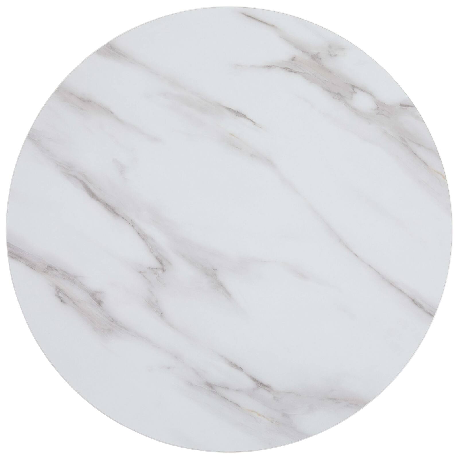 Tavolo da pranzo rotondo Ø 60 cm in truciolare con rivestimento melaminico