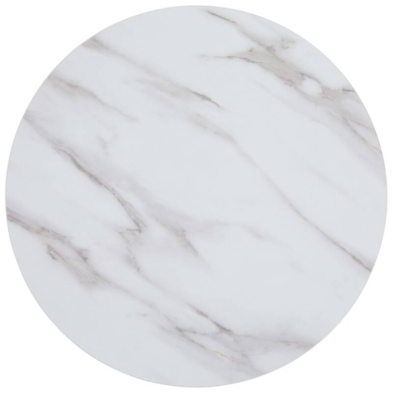 Tavolo da pranzo rotondo Ø 60 cm in truciolare con rivestimento melaminico (2/7)