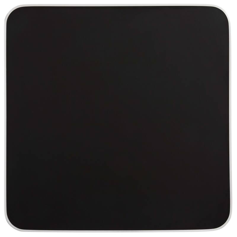 Tavolo da pranzo 60 x 60 cm in multistrato con rivestimento in laminato e bordi in alluminio
