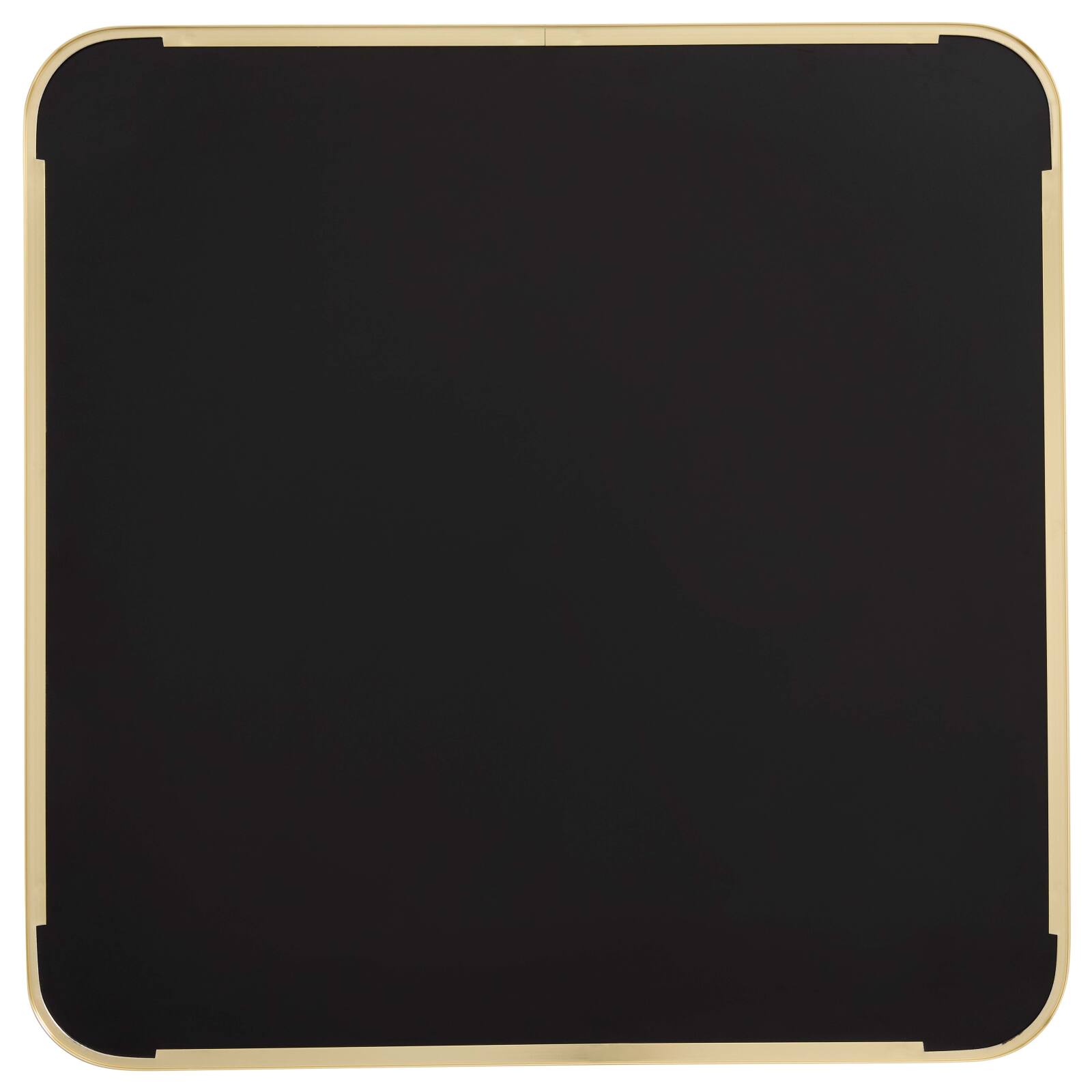 Tavolo da pranzo 60 x 60 cm in multistrato con rivestimento in laminato e bordi in alluminio