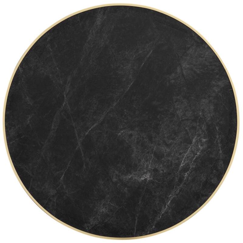 Tavolo alto basculante Ø 60 cm in multistrato con rivestimento in laminato e bordi in alluminio (3/7)