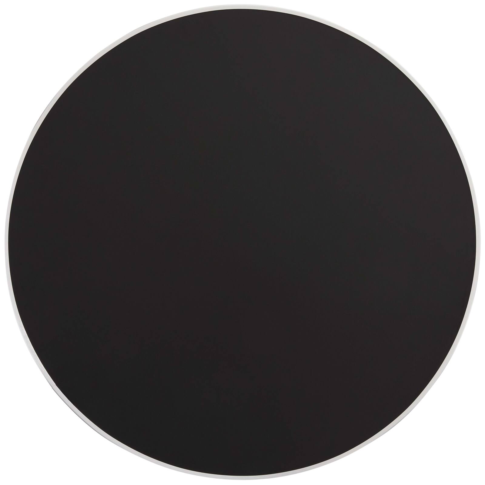 Piano tavolo in multistrato con rivestimento in laminato e bordi in alluminio ⌀60 cm Piano tavolo in multistrato con rivestimento in laminato e bordi in alluminio ⌀60 cm