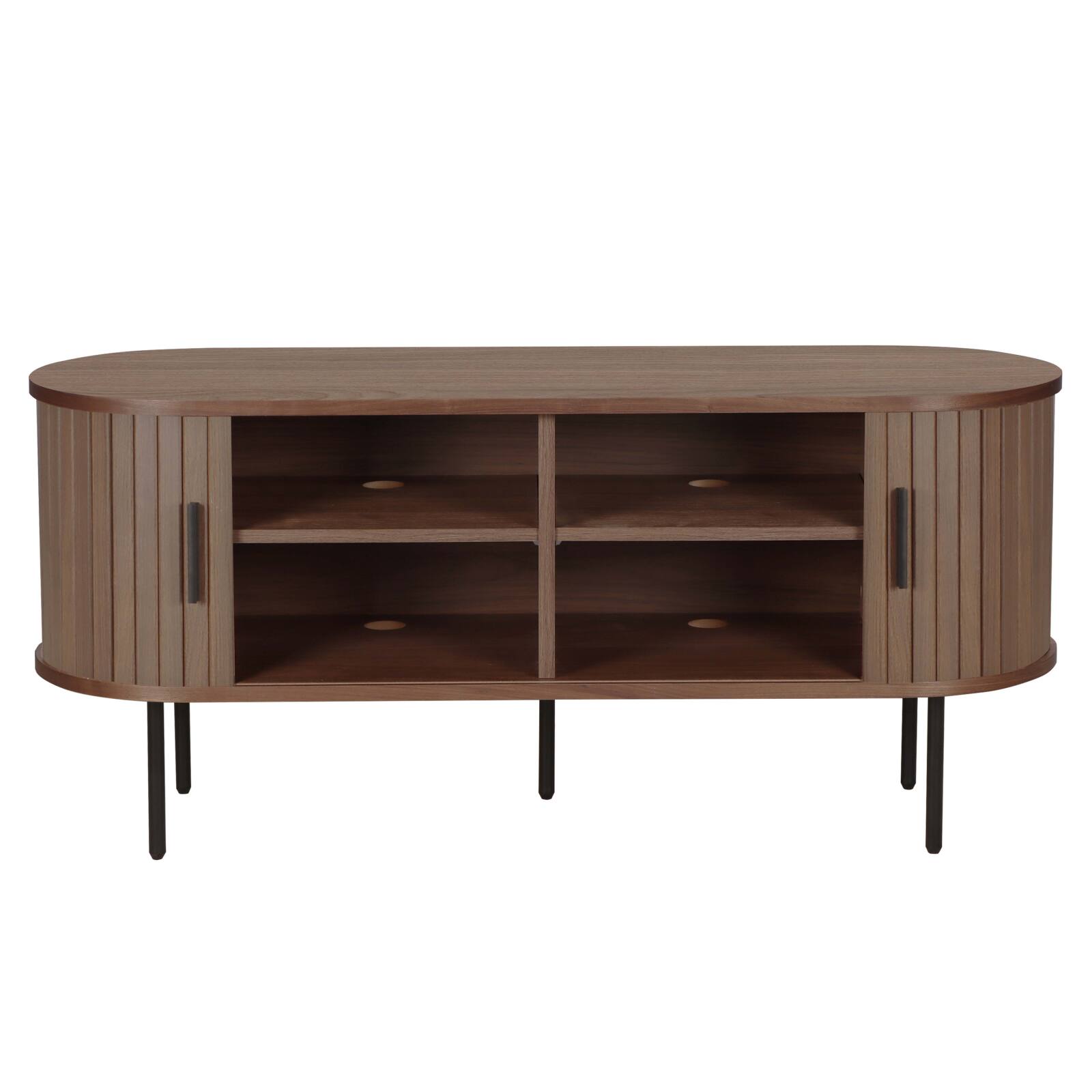 Mobile TV in MDF con melaminico e decoro acciaio 120 cm Mobile TV in MDF con melaminico e decoro acciaio 120 cm