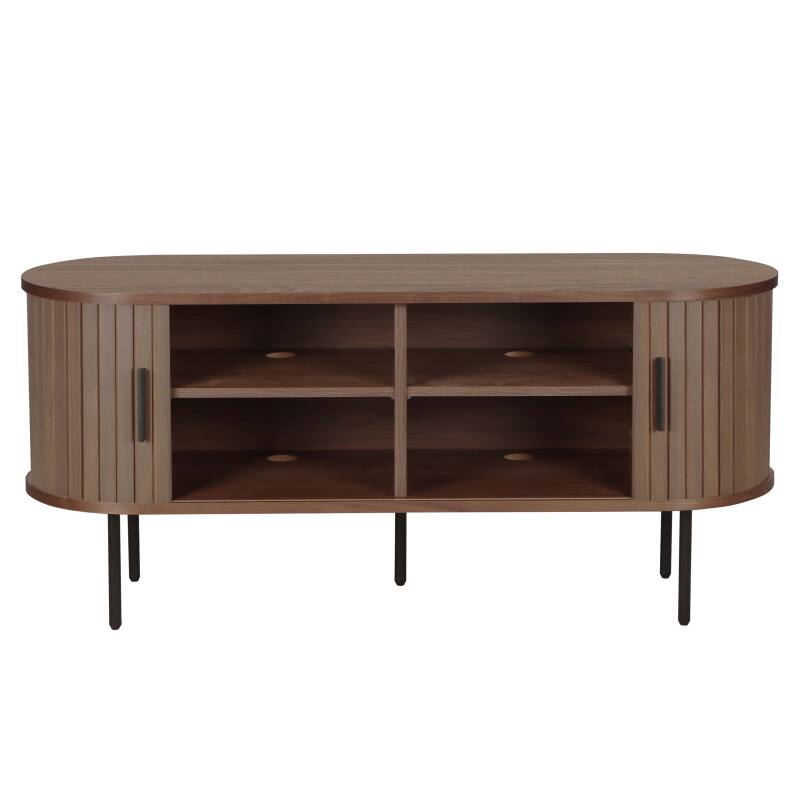 Mobile TV in MDF con melaminico e decoro acciaio 120 cm