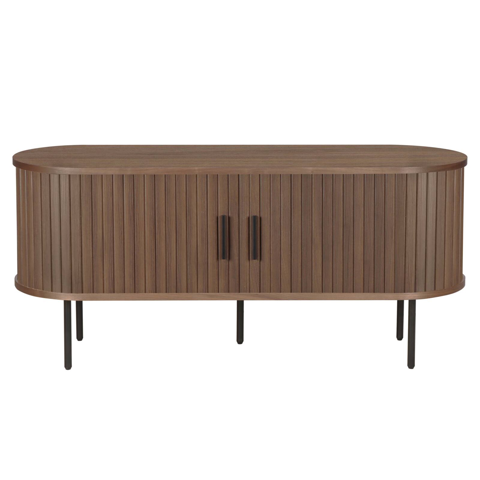 Mobile TV in MDF con melaminico e decoro acciaio 120 cm Mobile TV in MDF con melaminico e decoro acciaio 120 cm