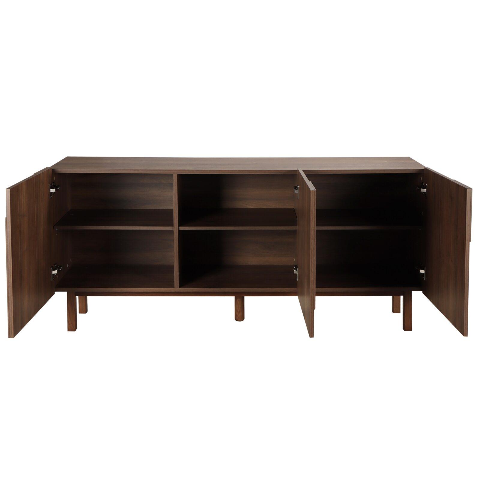 Buffet a 3 ante in MDF con decoro melaminico effetto legno Buffet a 3 ante in MDF con decoro melaminico effetto legno